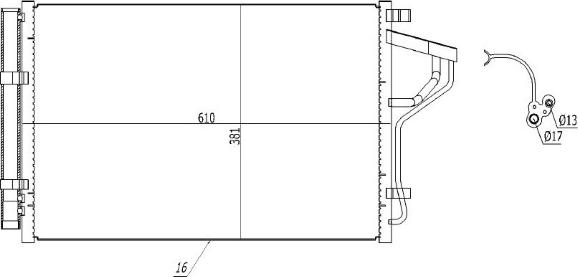 MTR 13054422 - Condensateur, climatisation droxauto.com