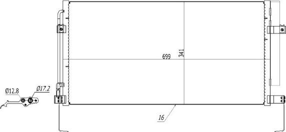 MTR 13054506 - Condensateur, climatisation droxauto.com