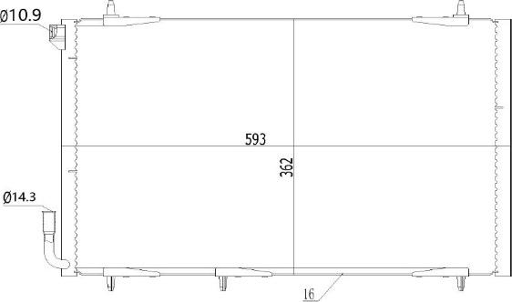 MTR 13054512 - Condensateur, climatisation droxauto.com