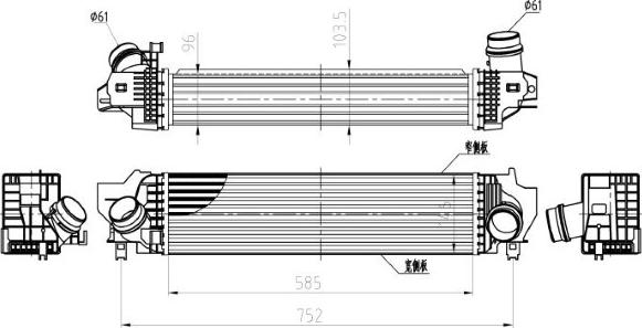 MTR 13054888 - Intercooler, échangeur droxauto.com