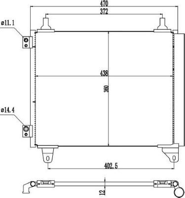 MTR 13054713 - Condensateur, climatisation droxauto.com