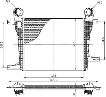 MTR 13054737 - Intercooler, échangeur droxauto.com
