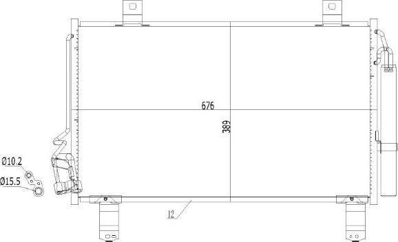 MTR 13054777 - Condensateur, climatisation droxauto.com