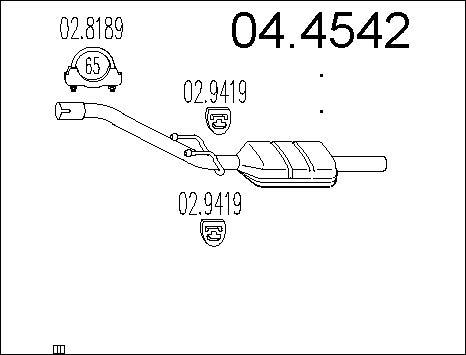 MTS 04.4542 - Catalyseur droxauto.com