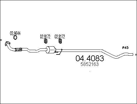 MTS 04.4083 - Catalyseur droxauto.com