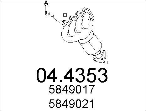 MTS 04.4353 - Catalyseur droxauto.com