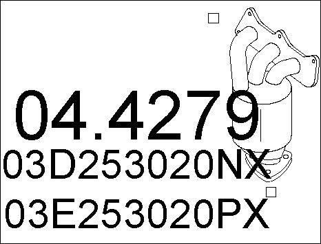 MTS 04.4279 - Catalyseur droxauto.com