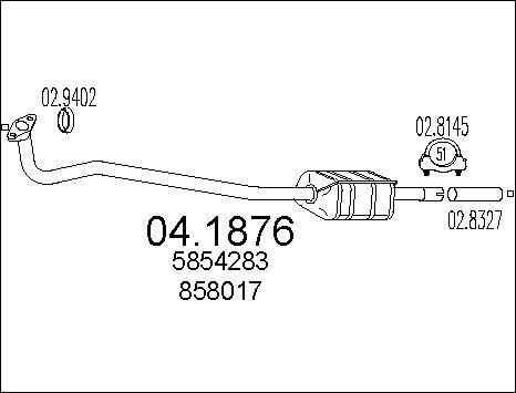 MTS 04.1876 - Catalyseur droxauto.com