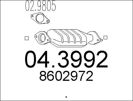 MTS 04.3992 - Catalyseur droxauto.com