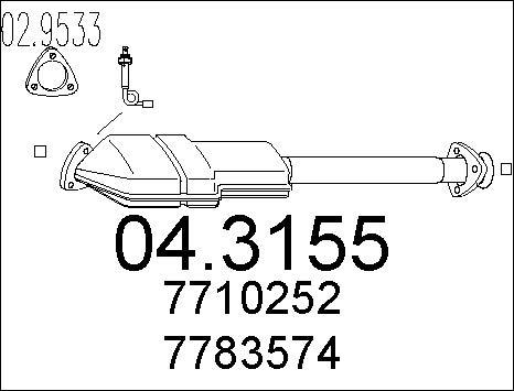 MTS 04.3155 - Catalyseur droxauto.com