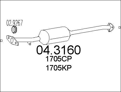 MTS 04.3160 - Catalyseur droxauto.com