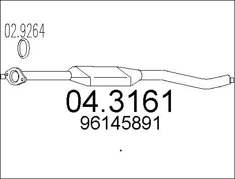 MTS 04.3161 - Catalyseur droxauto.com