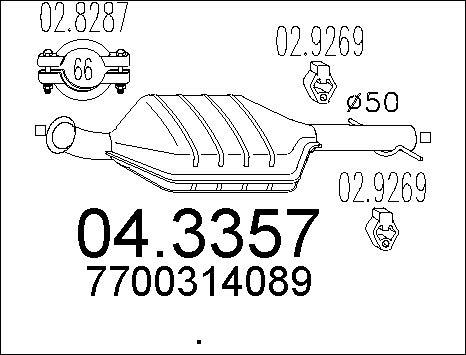 MTS 04.3357 - Catalyseur droxauto.com