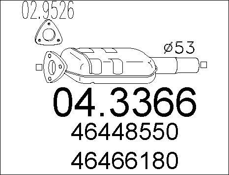 MTS 04.3366 - Catalyseur droxauto.com