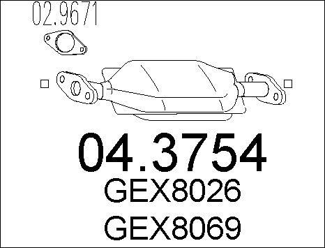MTS 04.3754 - Catalyseur droxauto.com