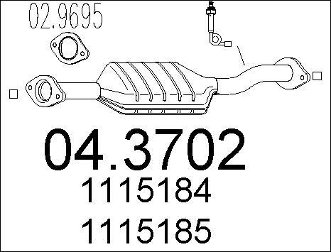 MTS 04.3702 - Catalyseur droxauto.com