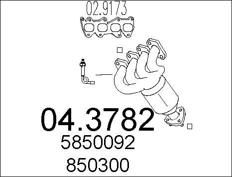 MTS 04.3782 - Catalyseur droxauto.com