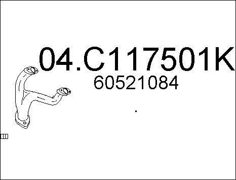 MTS 04.C117501K - Tuyau d'échappement droxauto.com