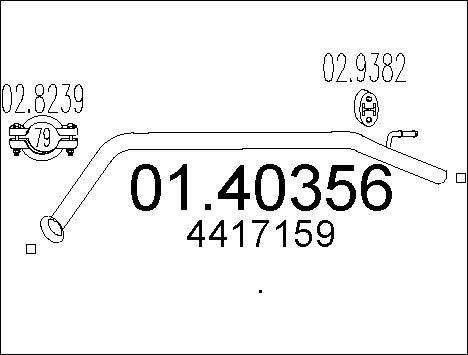 MTS 01.40356 - Tuyau d'échappement droxauto.com