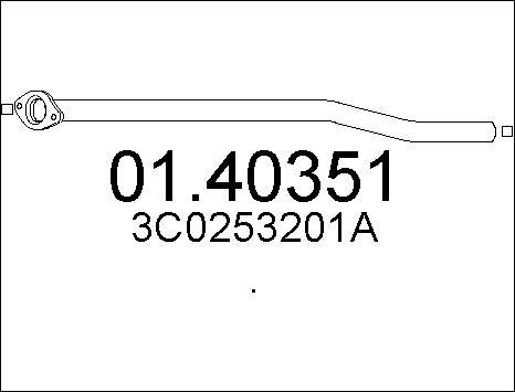 MTS 01.40351 - Tuyau d'échappement droxauto.com