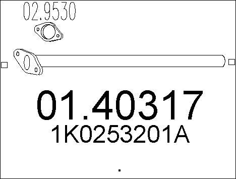 MTS 01.40317 - Tuyau d'échappement droxauto.com