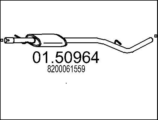 MTS 01.50964 - Silencieux central droxauto.com