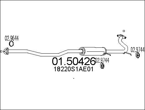 MTS 01.50426 - Silencieux central droxauto.com