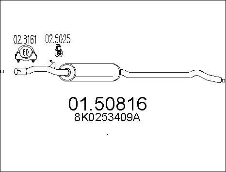 MTS 01.50816 - Silencieux central droxauto.com