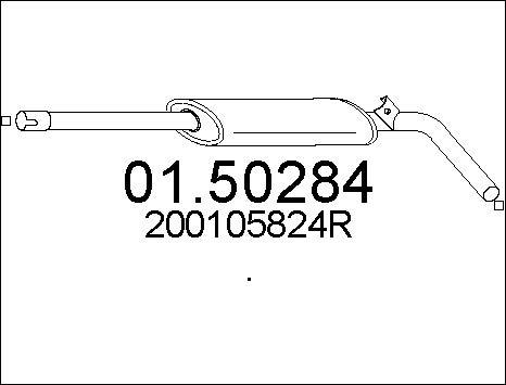 MTS 01.50284 - Silencieux central droxauto.com