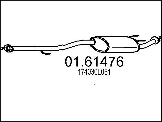 MTS 01.61476 - Silencieux arrière droxauto.com