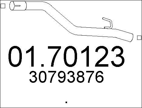 MTS 01.70123 - Tuyau d'échappement droxauto.com