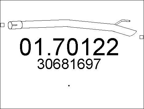 MTS 01.70122 - Tuyau d'échappement droxauto.com