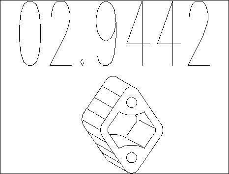 MTS 02.9442 - Support, silencieux droxauto.com