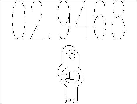 MTS 02.9468 - Support, silencieux droxauto.com