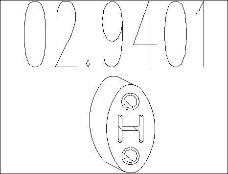 MTS 02.9401 - Support, silencieux droxauto.com