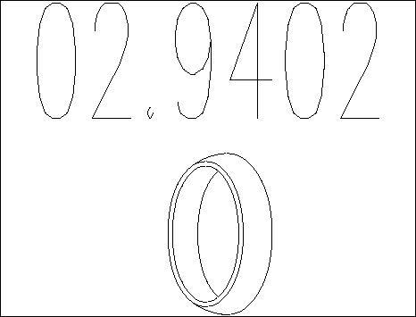 MTS 02.9402 - Bague d'étanchéité, tuyau d'échappement droxauto.com