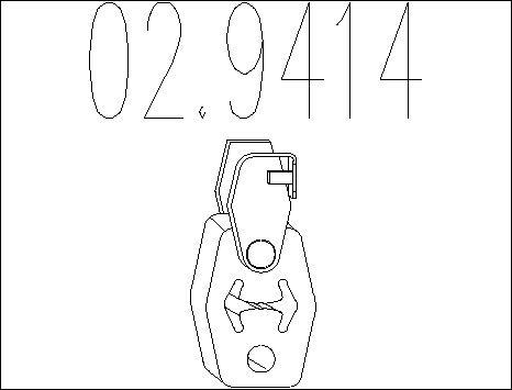 MTS 02.9414 - Support, silencieux droxauto.com