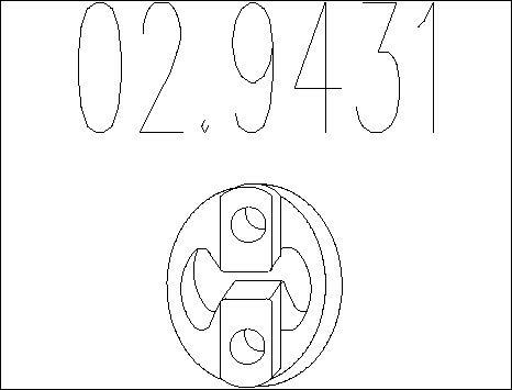 MTS 02.9431 - Support, silencieux droxauto.com