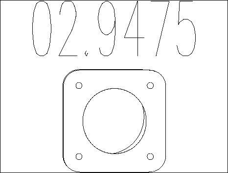MTS 02.9475 - Joint d'étanchéité, tuyau d'échappement droxauto.com
