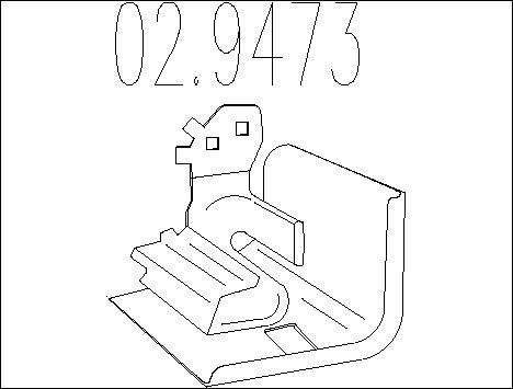 MTS 02.9473 - Support, silencieux droxauto.com