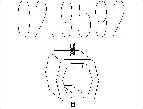 MTS 02.9592 - Suspension, échappement droxauto.com