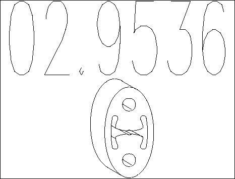 MTS 02.9536 - Support, silencieux droxauto.com