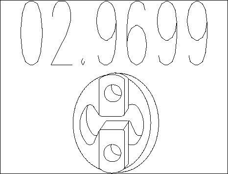 MTS 02.9699 - Support, silencieux droxauto.com