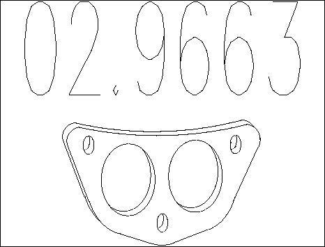 MTS 02.9663 - Joint d'étanchéité, tuyau d'échappement droxauto.com