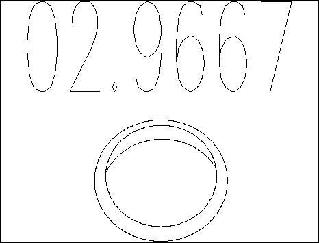 MTS 02.9667 - Bague d'étanchéité, tuyau d'échappement droxauto.com