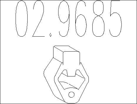 MTS 02.9685 - Suspension, échappement droxauto.com