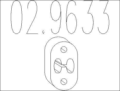 MTS 02.9633 - Support, silencieux droxauto.com