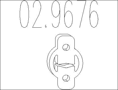 MTS 02.9676 - Support, silencieux droxauto.com