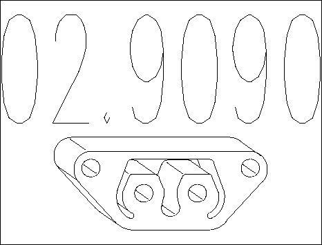 MTS 02.9090 - Support, silencieux droxauto.com