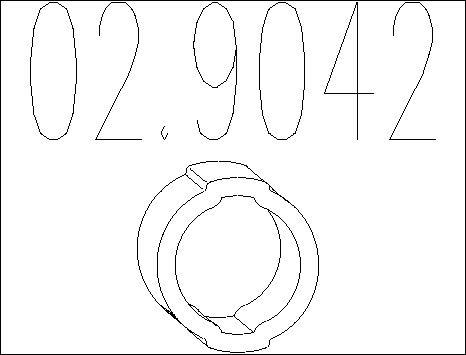 MTS 02.9042 - Support, silencieux droxauto.com